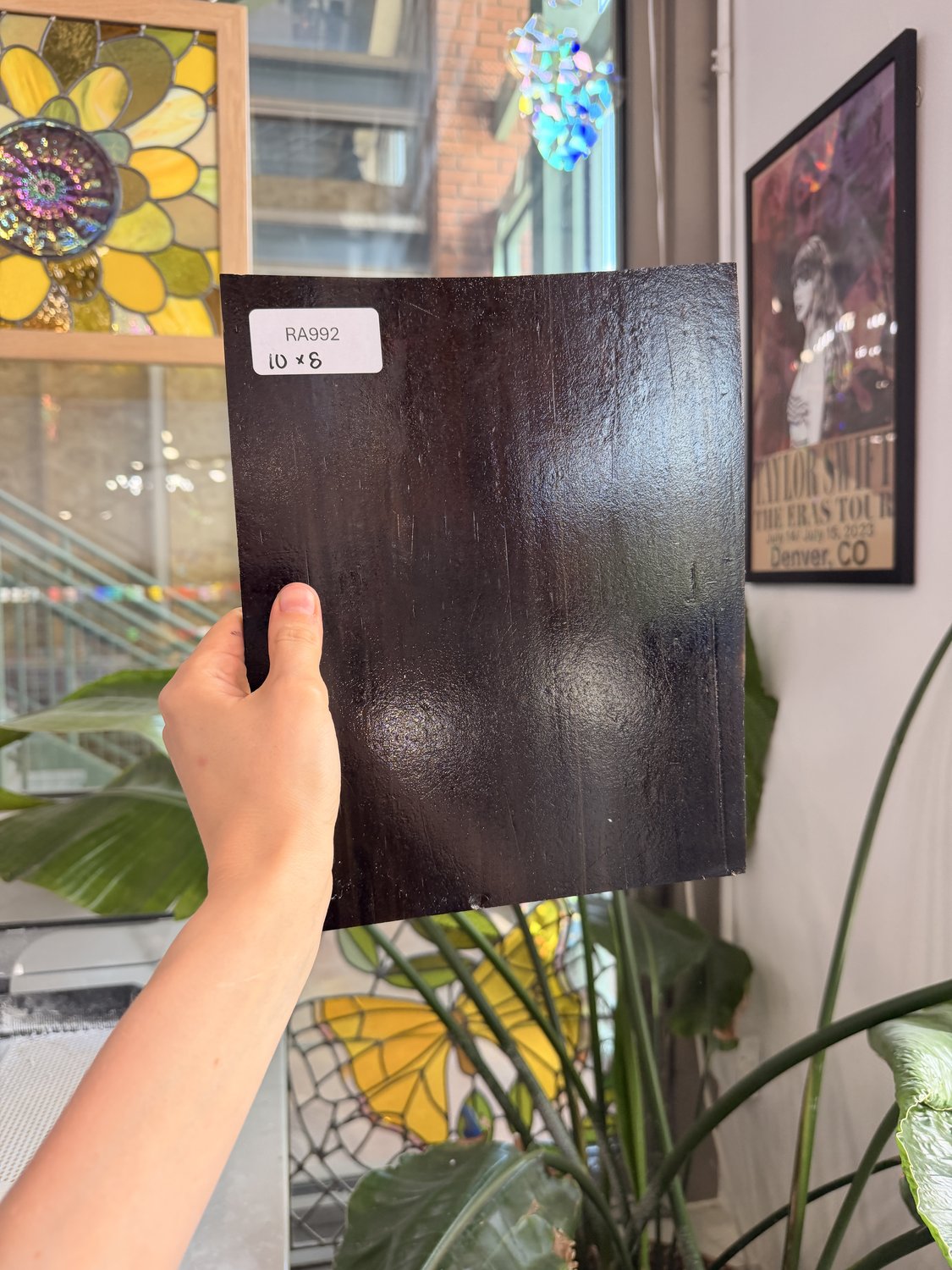 Dark Brown Wispy Wissmach Sheet Glass