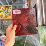 Dark Pink Cranberry Corella Wissmach Sheet Glass