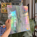 Vintage Rare White Wispy Iridescent Spectrum Sheet Glass