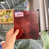 Dark Pink Cranberry Corella Wissmach Sheet Glass