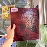 Dark Pink Vintage 90's Pre Struck Transparent Bullseye Cranberry Sheet Glass