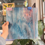 Blue Pink Wispy Kokomo Sheet Glass