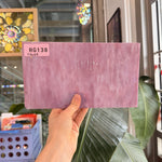 Vintage Pink Mottled Bullseye Sheet Glass