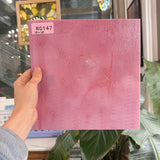Dark Pink Vintage Bullseye Opal Sheet Glass Pre-Stuck (small imperfection)