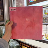 Dark Pink Vintage Bullseye Opal Sheet Glass Pre-Stuck (small imperfection)