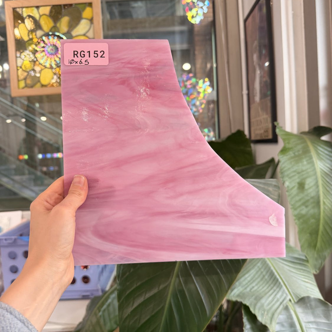 Deep Dark Pink Vintage Spectrum Sheet Glass