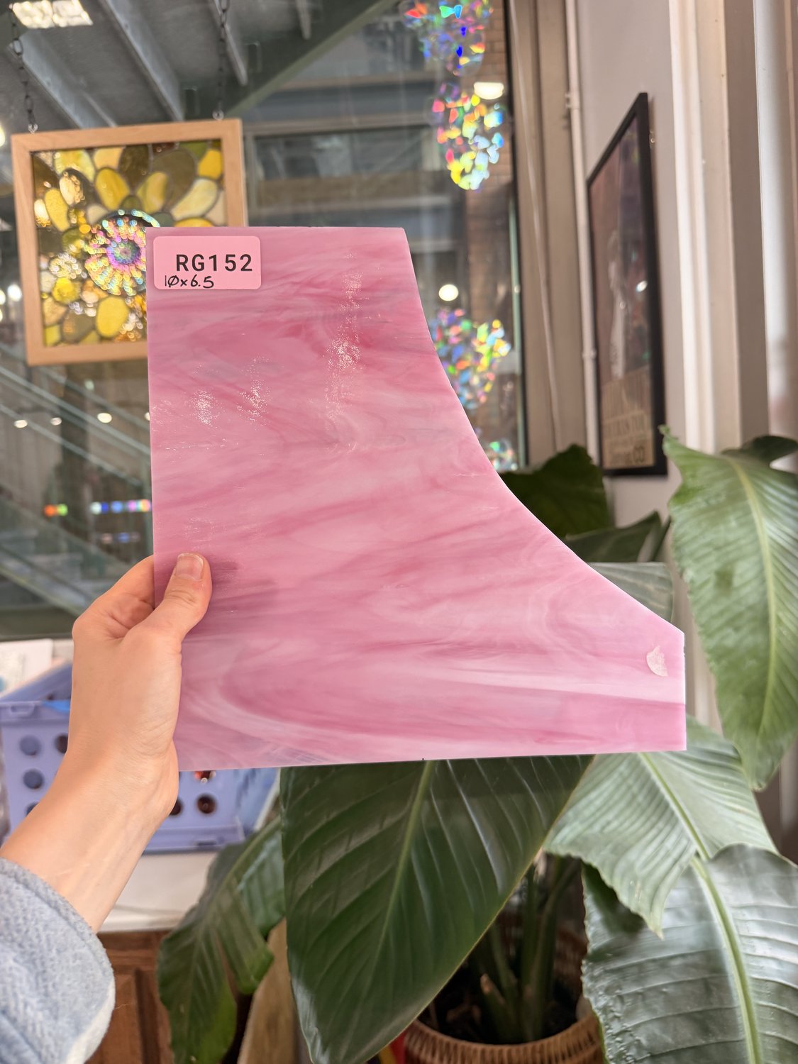 Deep Dark Pink Vintage Spectrum Sheet Glass