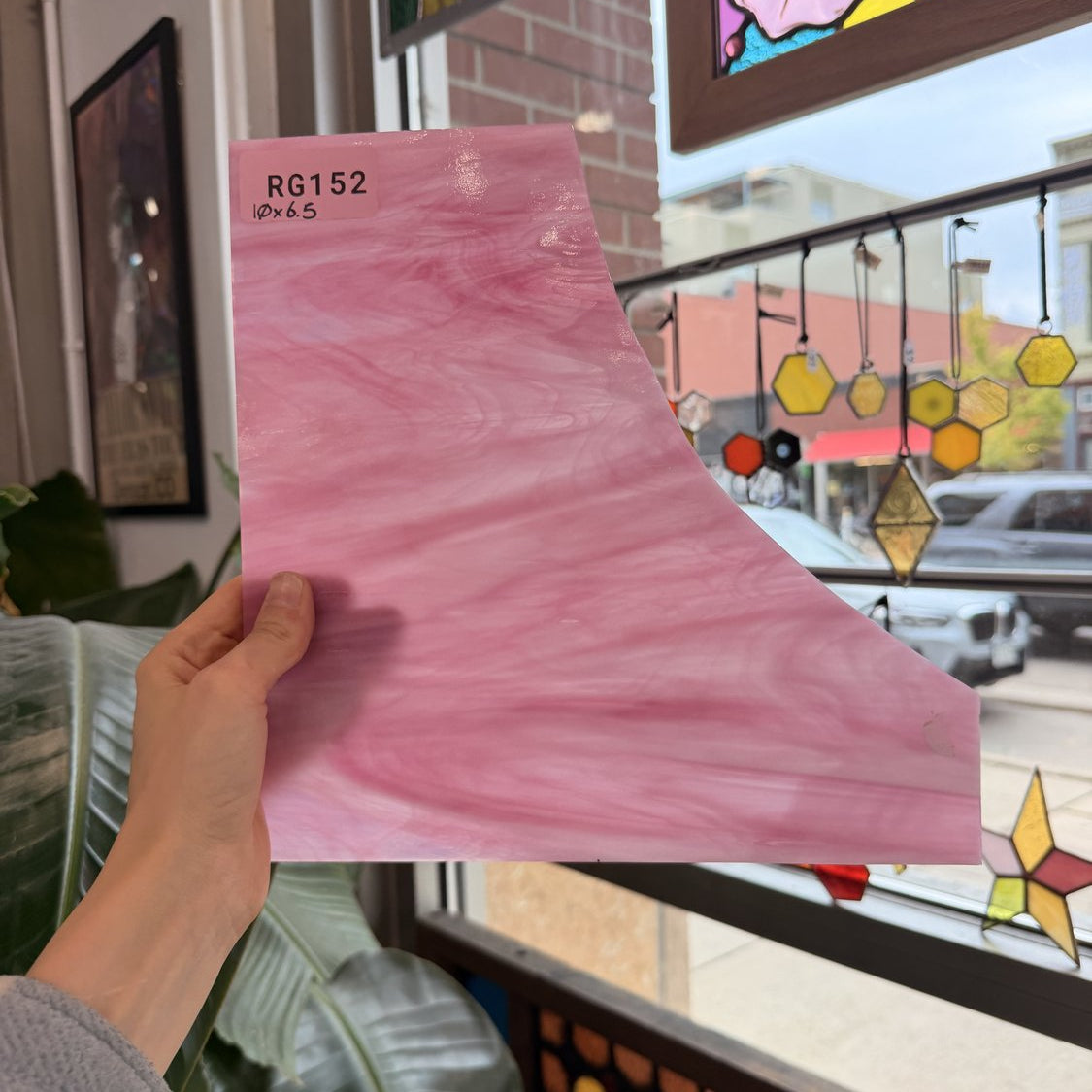 Deep Dark Pink Vintage Spectrum Sheet Glass