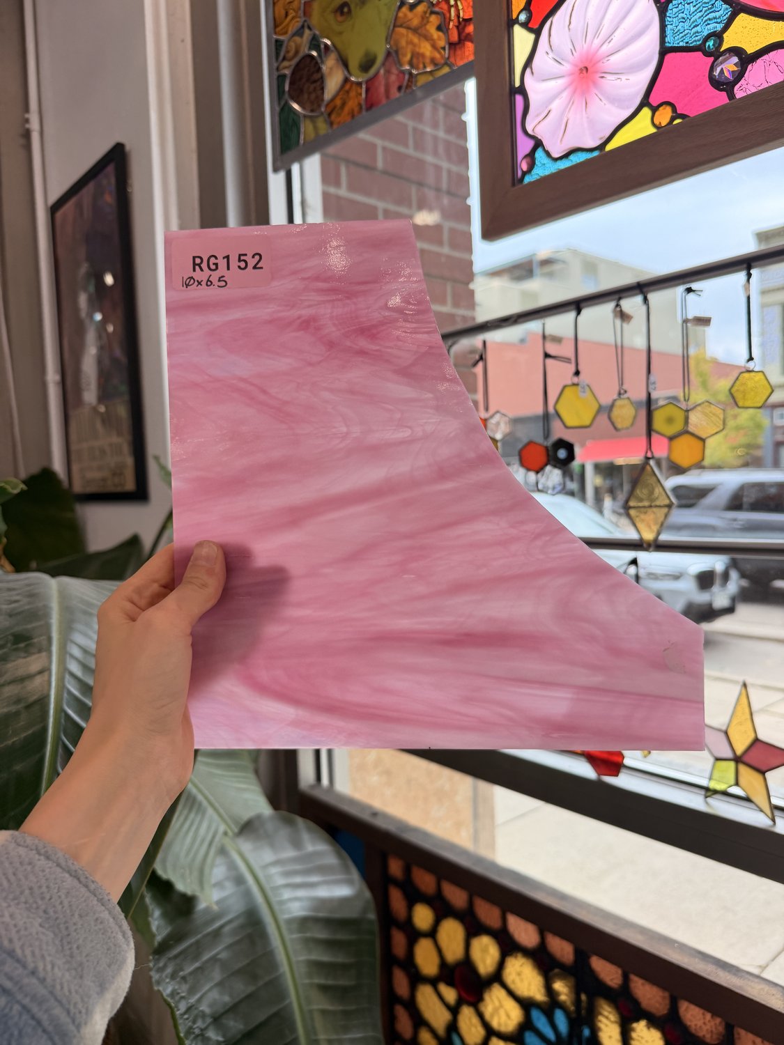 Deep Dark Pink Vintage Spectrum Sheet Glass