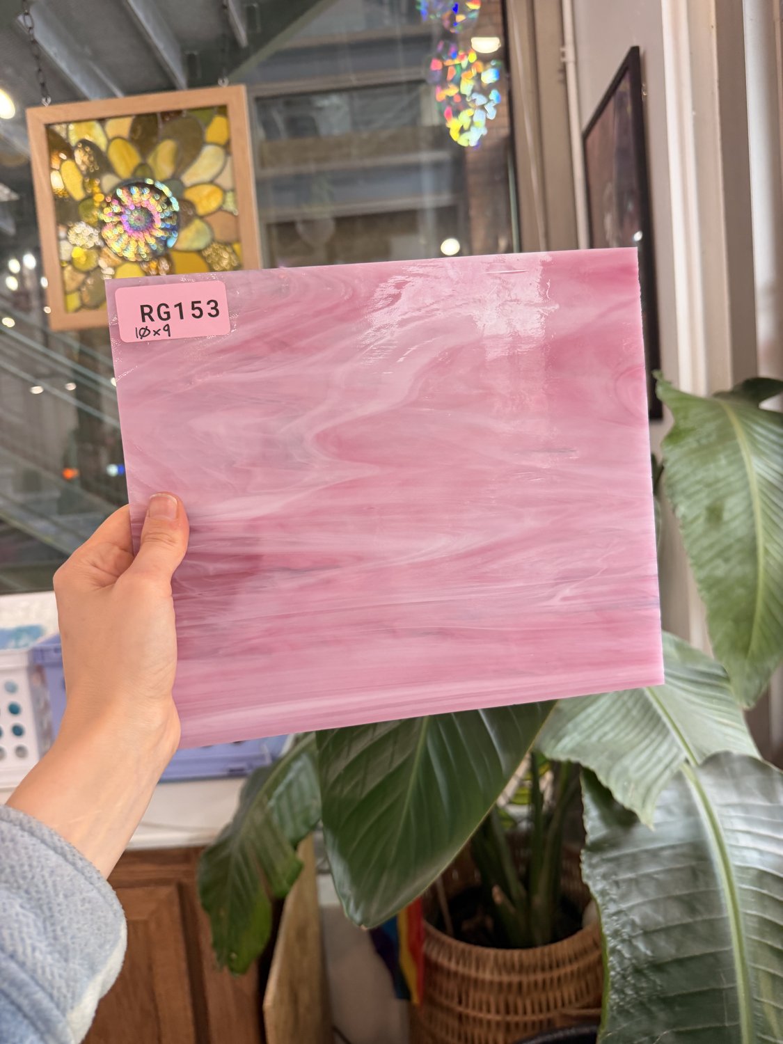 Deep Dark Pink Vintage Spectrum Sheet Glass