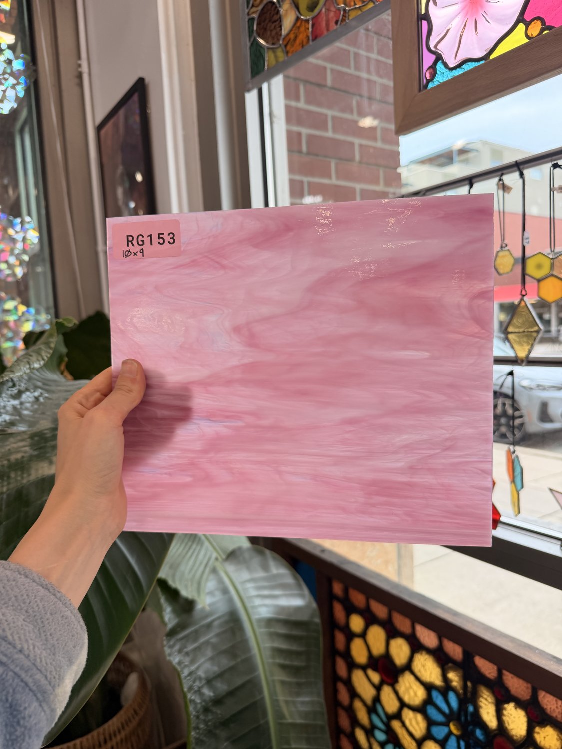 Deep Dark Pink Vintage Spectrum Sheet Glass