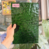Christmas Green Kokomo Textured Wavolite Sheet Glass
