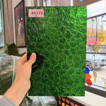 Christmas Green Kokomo Textured Wavolite Sheet Glass