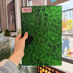 Christmas Green Kokomo Textured Wavolite Sheet Glass
