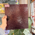 Blackberry Pink Transparent Ripple Wissmach Sheet Glass