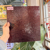 Blackberry Pink Transparent Ripple Wissmach Sheet Glass