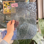 Light Blue Transparent Vintage Optimum Noogie Sheet Glass