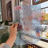 Light Blue Transparent Vintage Optimum Noogie Sheet Glass