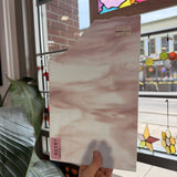 1994 White Mauve Purple Mixed Uroboros Sheet Glass