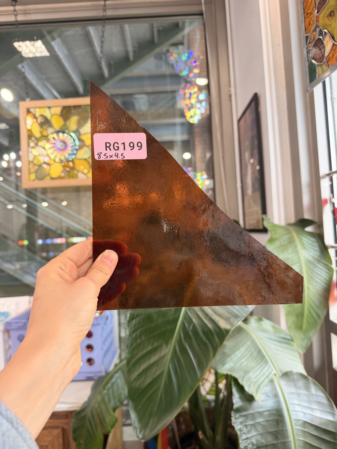 Amber Transparent Kokomo Sheet Glass