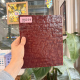 Vintage Dark Red Mottled Uroboros Sheet Glass