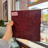 Vintage Dark Red Mottled Uroboros Sheet Glass