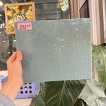 Sage Green Vintage Dappled Bullseye Sheet Glass