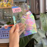 Clear Iridescent Spectrum Baroque Vintage Sheet Glass