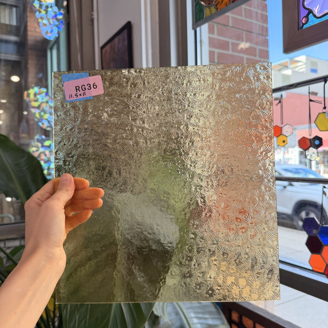 Vanilla Transparent Florentine Sheet Glass