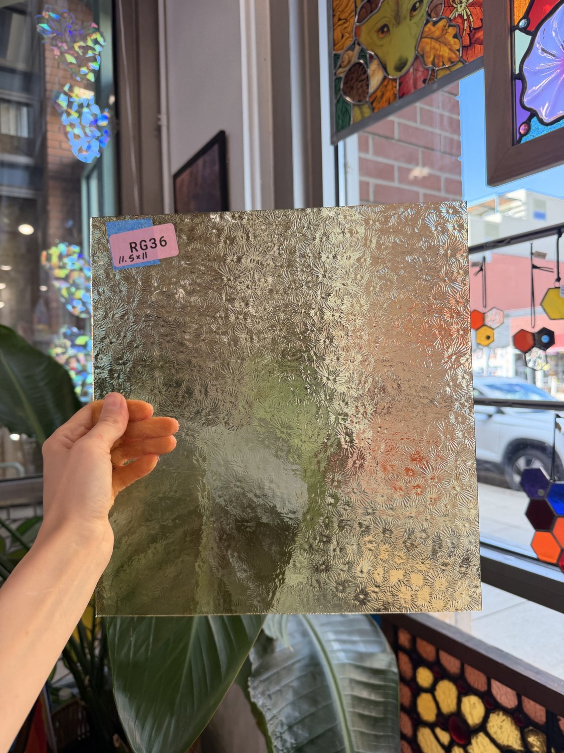 Vanilla Transparent Florentine Sheet Glass