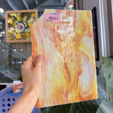 Orange Yellow White Mixed Opal Vintage Sheet Glass