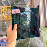 Dark Blue Teal Wispy Mixed Lamberts Sheet Glass – RG56