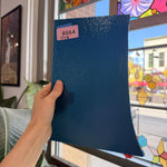 Steel Blue Bullseye Sheet Glass Fusible 90 COE