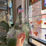 Clear Iridescent Spectrum Baroque Vintage Sheet Glass