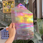Dark Hot Pink Rare Vintage Wispy Armstrong Sheet Glass – RG96
