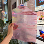 Dark Hot Pink Rare Vintage Wispy Armstrong Sheet Glass – RG96