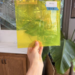 Neon Yellow Lamberts Mouthblown Sheet Glass Lamberts Glass 8x8in (LA-33944621)