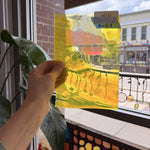 Neon Yellow Lamberts Mouthblown Sheet Glass Lamberts Glass 8x5.5in (LA-33977389)