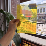 Neon Yellow Lamberts Mouthblown Sheet Glass Lamberts Glass 8x5.5in (LA-33977389)