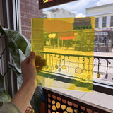 Neon Yellow Lamberts Mouthblown Sheet Glass Lamberts Glass