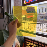 Neon Yellow Lamberts Mouthblown Sheet Glass Lamberts Glass