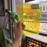 Neon Yellow Lamberts Mouthblown Sheet Glass Lamberts Glass
