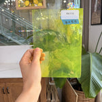 Neon Yellow Lamberts Mouthblown Sheet Glass Lamberts Glass 8x5.5in (LA-34173997)