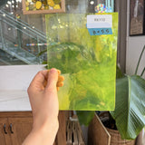 Neon Yellow Lamberts Mouthblown Sheet Glass Lamberts Glass 8x5.5in (LA-34173997)