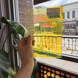 Neon Yellow Lamberts Mouthblown Sheet Glass Lamberts Glass