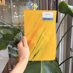 Orange Wispy on Clear Lamberts Flash Glass Sheet Glass Lamberts Glass 10x6in (LA-39515181)