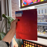 Red Gradient on Clear Lamberts Flash Glass Sheet Glass Lamberts Glass