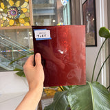 Red Gradient on Clear Lamberts Flash Glass Sheet Glass Lamberts Glass 7x8.5in (LA-81775917)