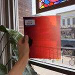 Red Gradient on Clear Lamberts Flash Glass Sheet Glass Lamberts Glass