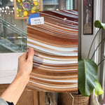Lamberts Mouth Blown Brown/Selenium Red (S277H) Flash